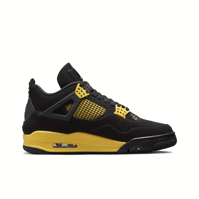 Nike Air Jordan  4 Retro "Thunder Black Gold Yellow"