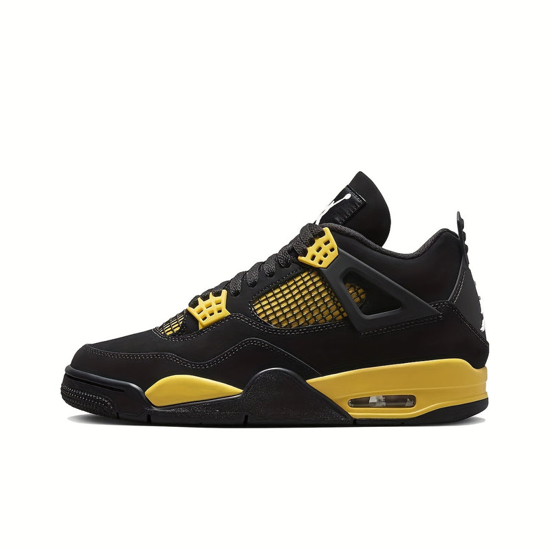 Nike Air Jordan  4 Retro "Thunder Black Gold Yellow"