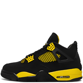 Nike Air Jordan  4 Retro "Thunder Black Gold Yellow"