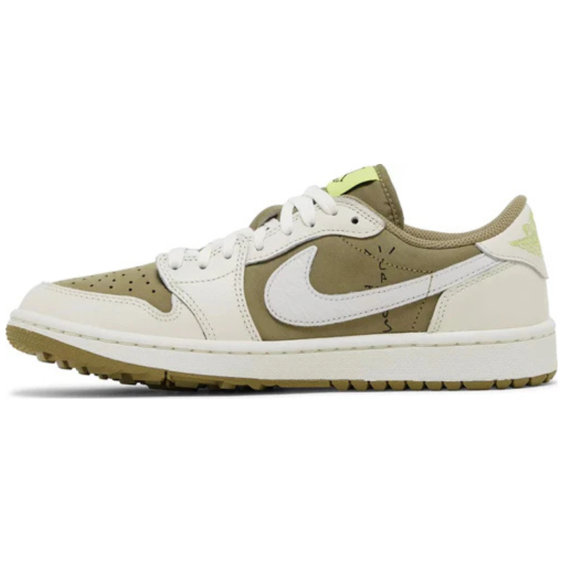 Nike Air Jordan 1 Low x Travis Scott Golf "Natural Oive"