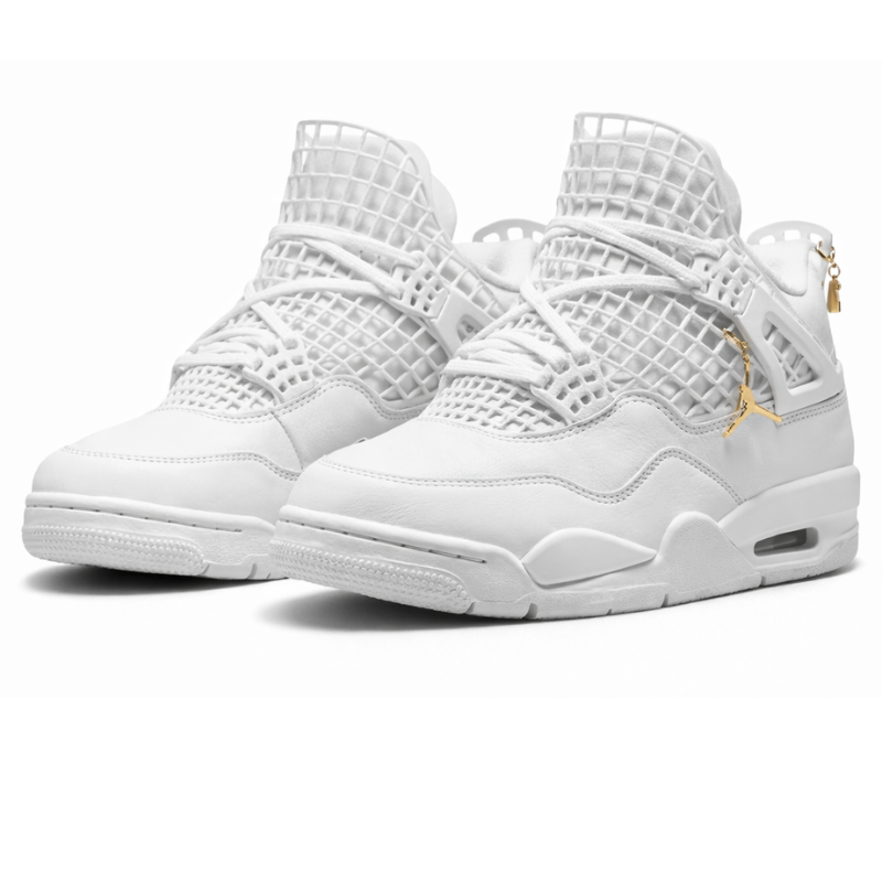 Nike Air Jordan 4 Net " Triple White"