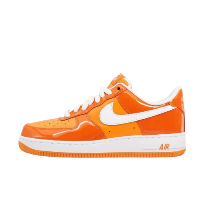 Nike Air Force 1 Low Patent Leather – Orange/White