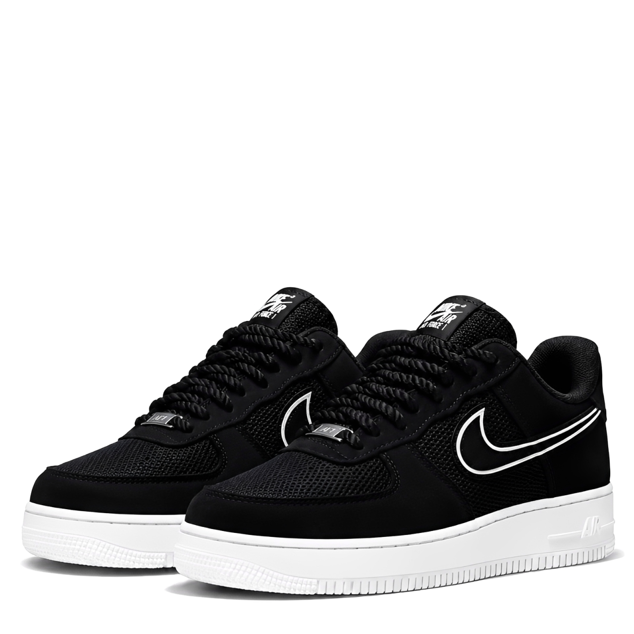 Nike AirForce 1 GS "Black White"