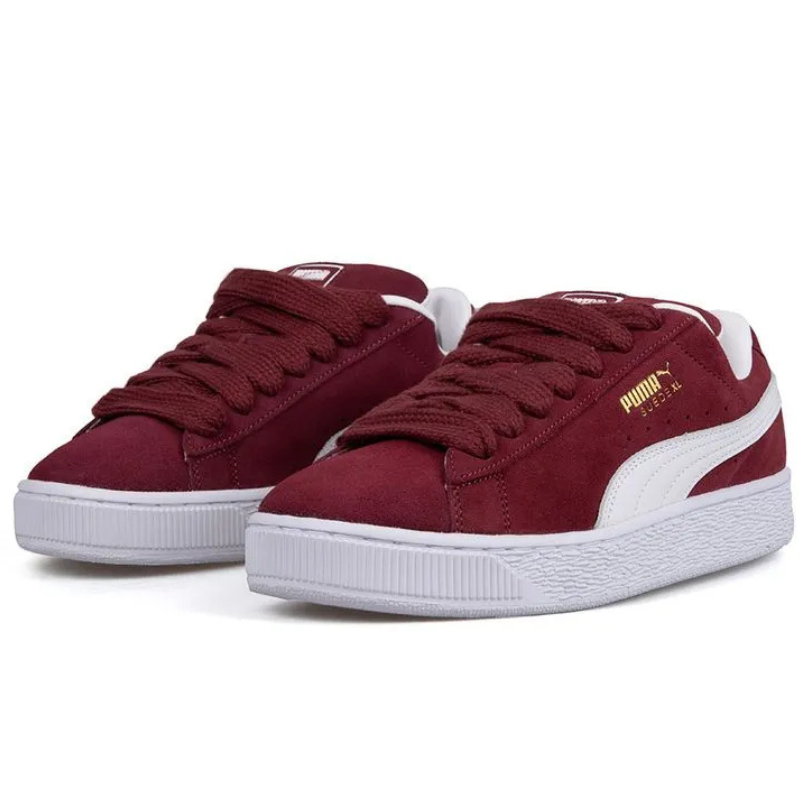 Puma Suede XL "Wheatered Red Fire - Creamy Vanilla"
