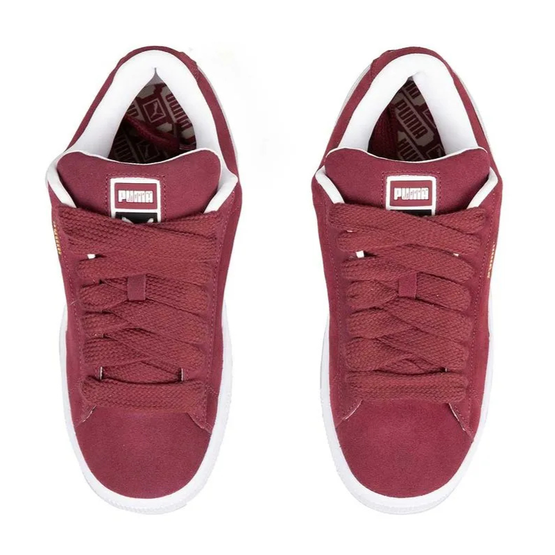 Puma Suede XL "Wheatered Red Fire - Creamy Vanilla"