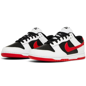 Nike Dunk Low Retro "Reverse Panda Red Smoosh"