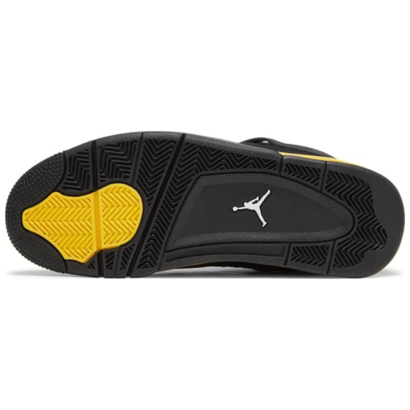 Nike Air Jordan  4 Retro "Thunder Black Gold Yellow"