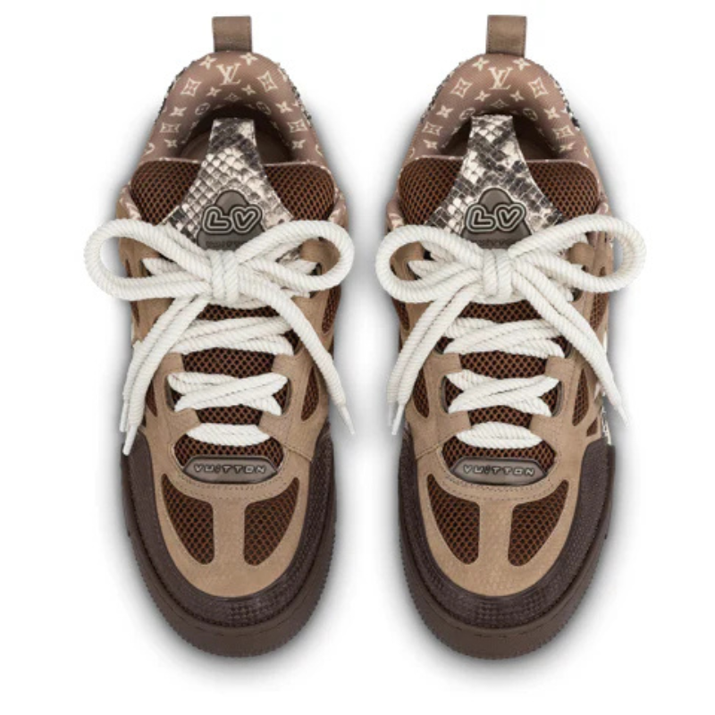 Louis Vuitton LV Skate Sneaker "Brown Snakeskin"