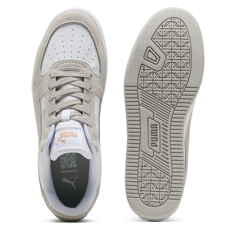 Puma Caven 2.0 Lux Mono "White Cool Light Grey Gold"