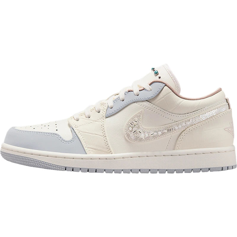 Nike Air Jordan 1 Low "Sail Soft Pearl Sequins"