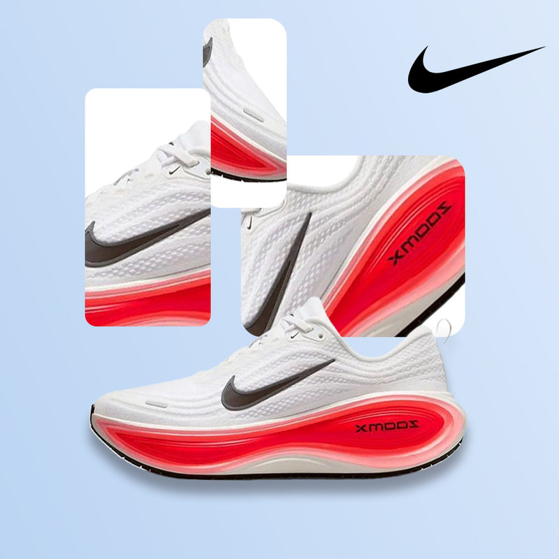 Nike Air Zoom Vomero Plus "White Bright Crimson Metallic Silver Black"