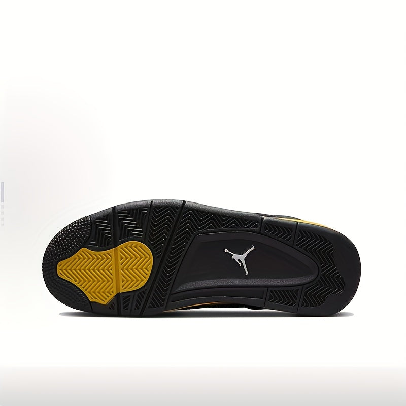 Nike Air Jordan  4 Retro "Thunder Black Gold Yellow"