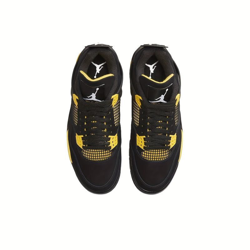 Nike Air Jordan  4 Retro "Thunder Black Gold Yellow"